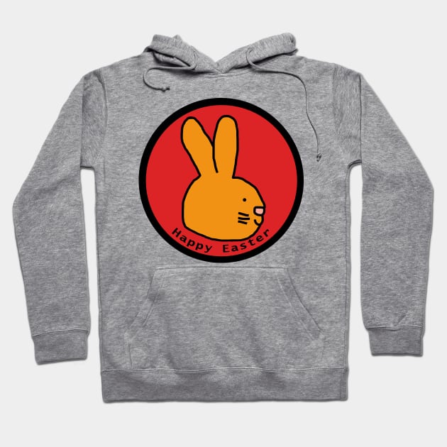 Happy Easter from the Funny Easter Bunny Hoodie by ellenhenryart